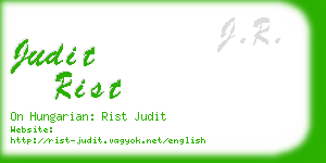 judit rist business card